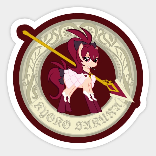 Friendship is Magica - Kyoko Sticker by Novanator